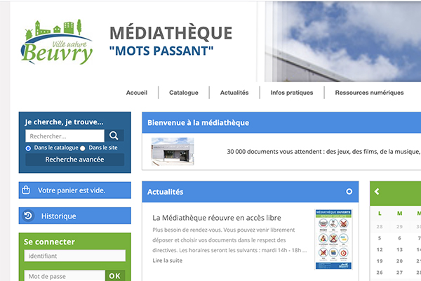 Médiathèque en ligne